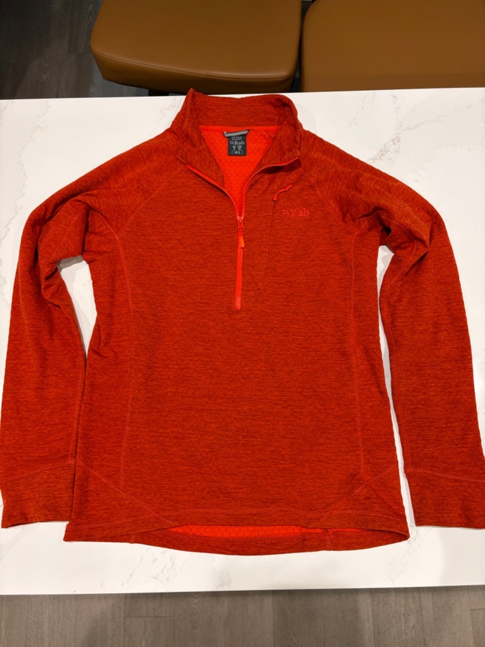 Rab Women’s Red Half-Zip Lightweight Fleece Pullover
